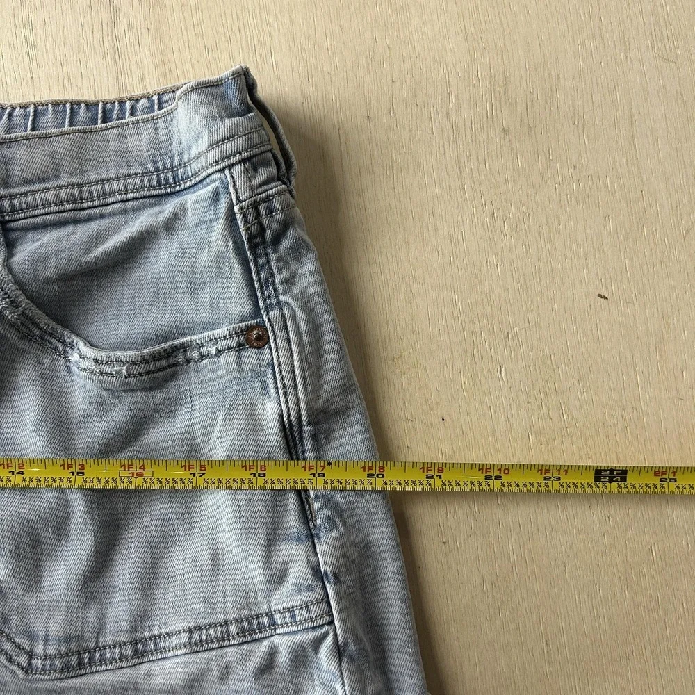 American Eagle Outfitters Shorts Womens M 32W Blue Easy Shortie Cutoff Stretch